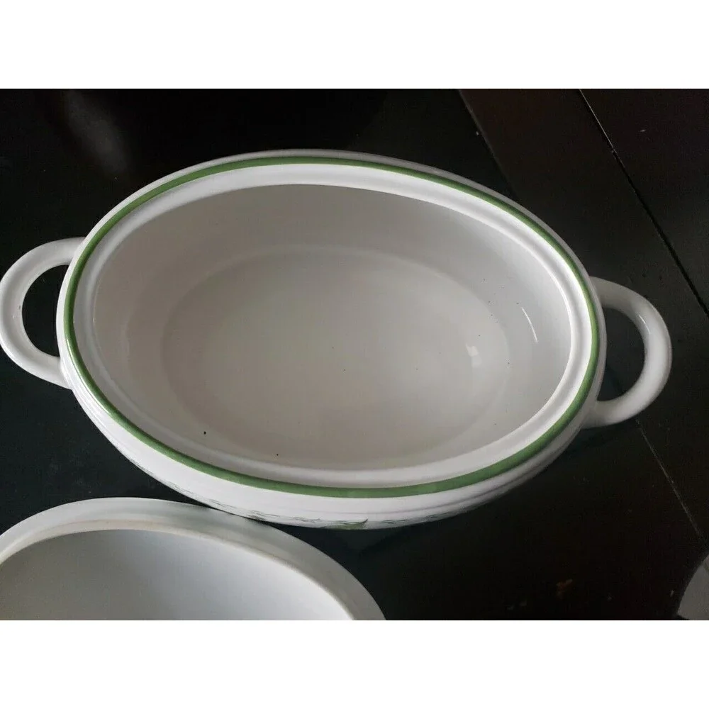 Studio Nova Garden Bloom 2.5Qt. Oval Covered Casserole 2 Handle Dish
